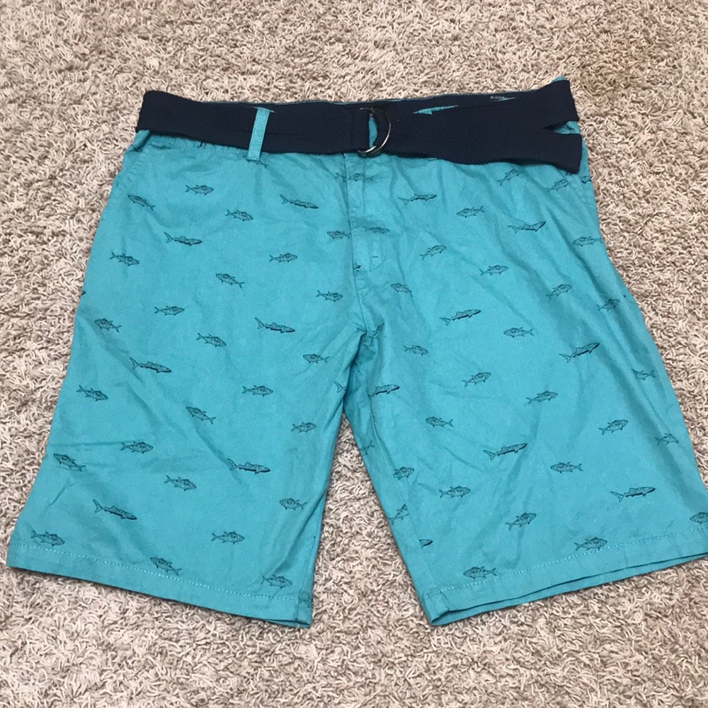 Beverly Hills polo club Fish Print long shorts 38